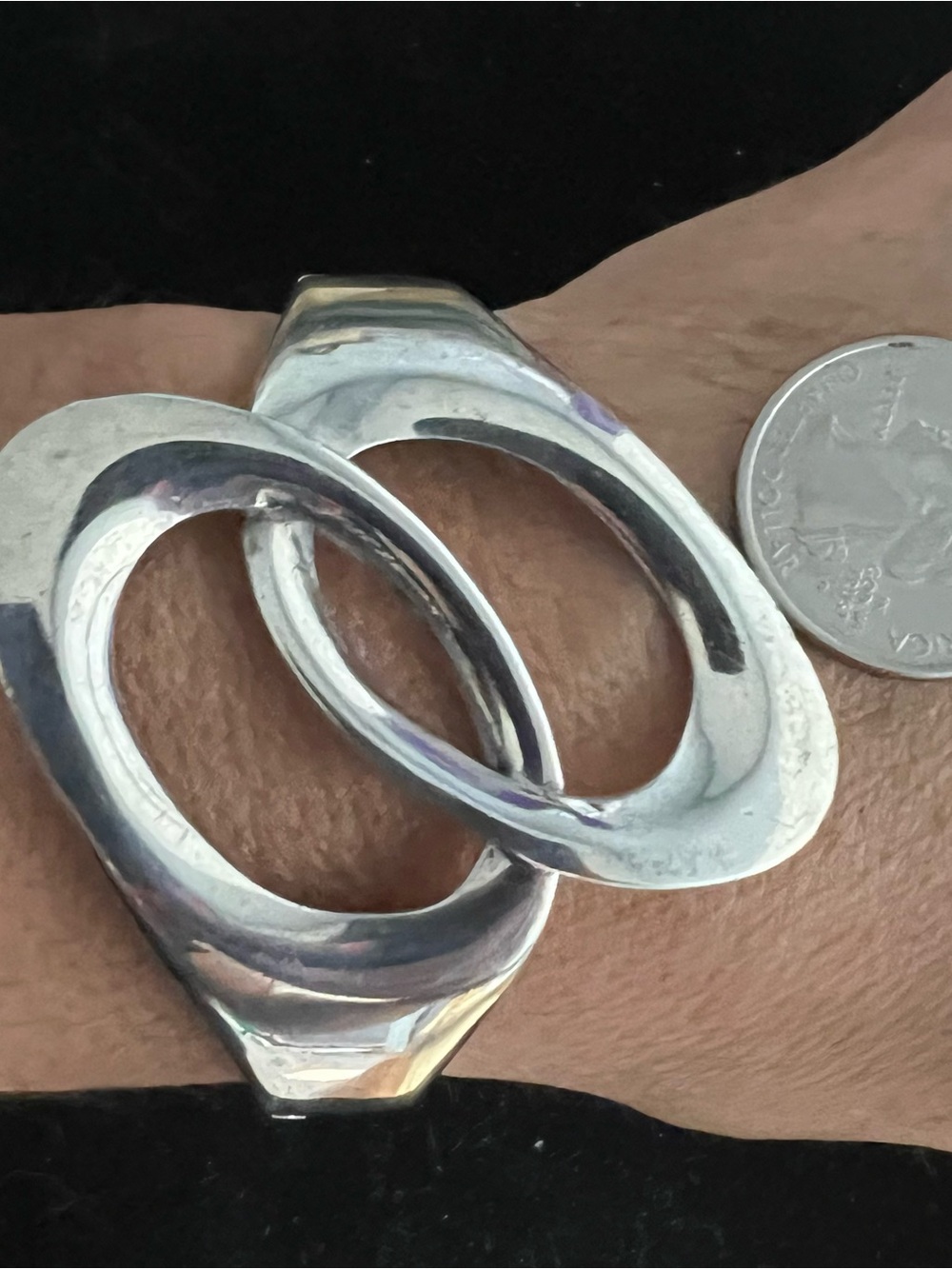 TAXCO 925 Sterling silver vintage bracelet,
Thick and HEAVY - Picture 8 of 9